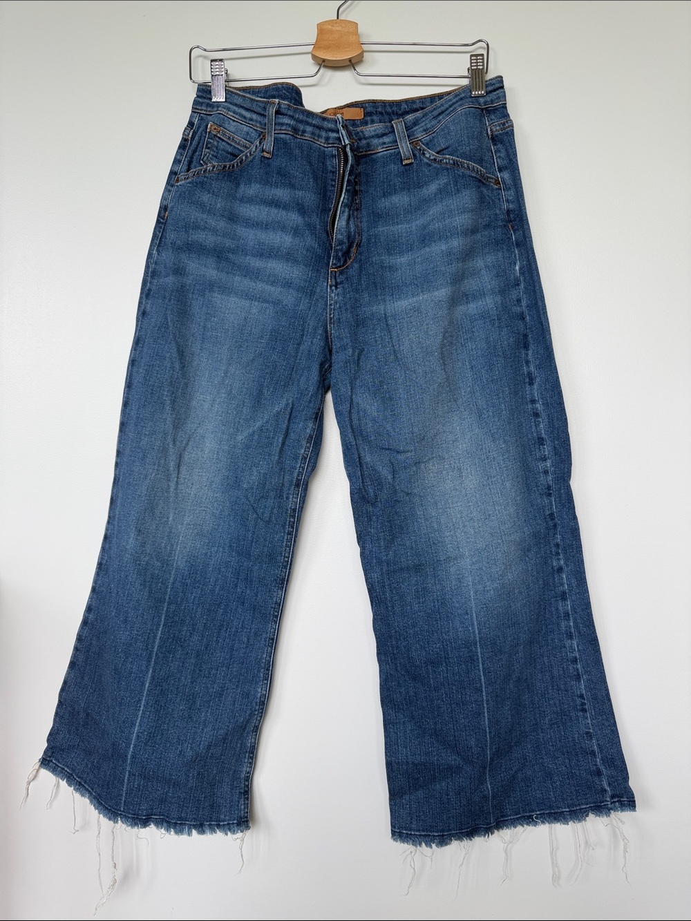 Joe’s Wasteland Gaucho wide leg dark wash denim